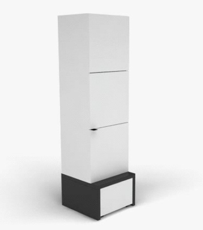 Schrank 1-türig Black&White ohne Podestelement