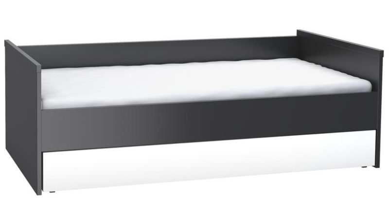 Gästeliege für Bett/Couch 200x90 Black&White weiss