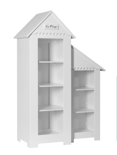 Beistellregal Saint-Tropez Weiß MDF