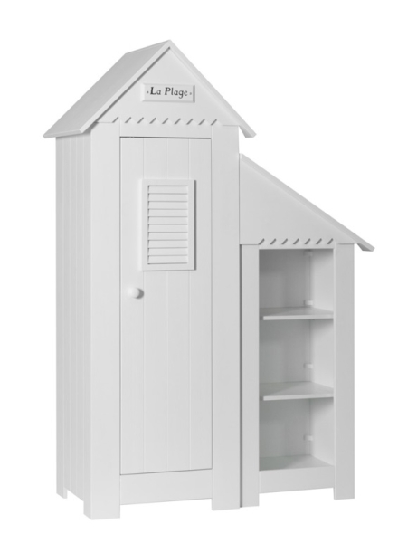 Beistellregal Saint-Tropez Weiß MDF