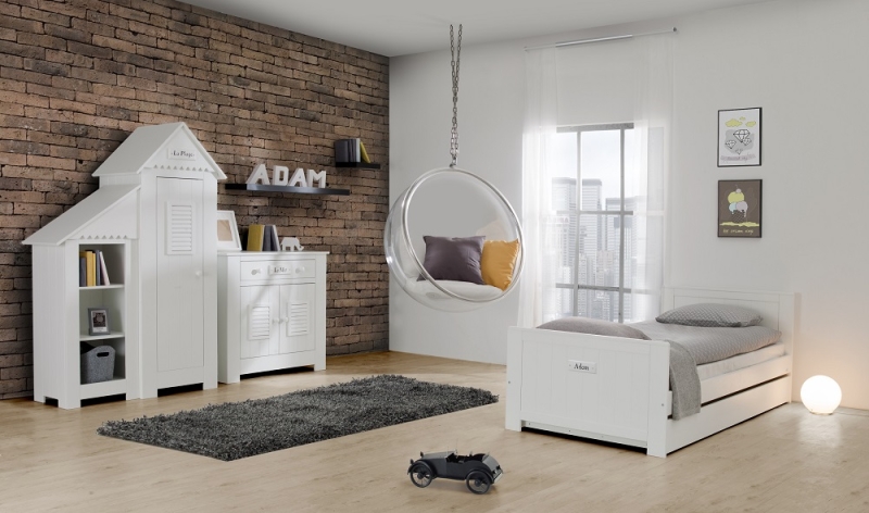 Beistellregal Saint-Tropez Weiß MDF