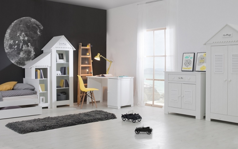 Beistellregal Saint-Tropez Weiß MDF