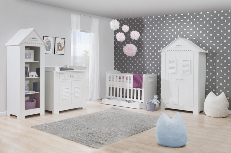 Wickelansatz Saint-Tropez Weiß MDF