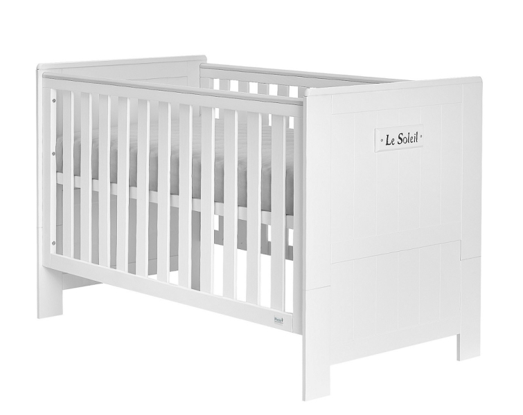 Kinderbett 140x70 Saint-Tropez Weiß MDF
