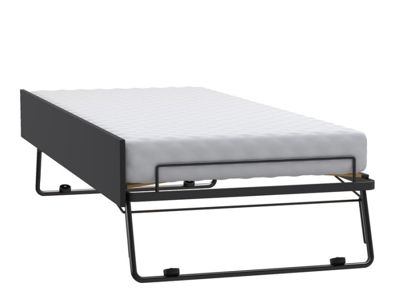 Gästeliege für Bett/Couch 200x90 Black&White schwarz
