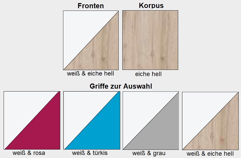 Schreibtisch mit Kommode Nicki