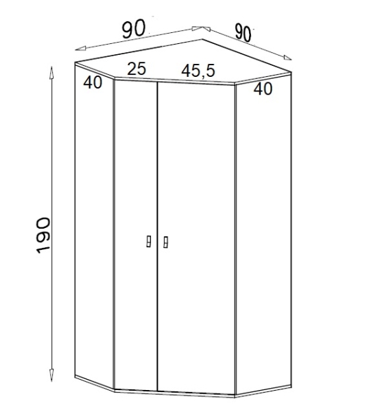 Eckschrank P2 Space