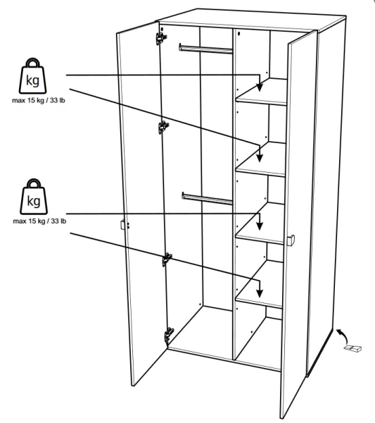 Schrank 2-türig Dream