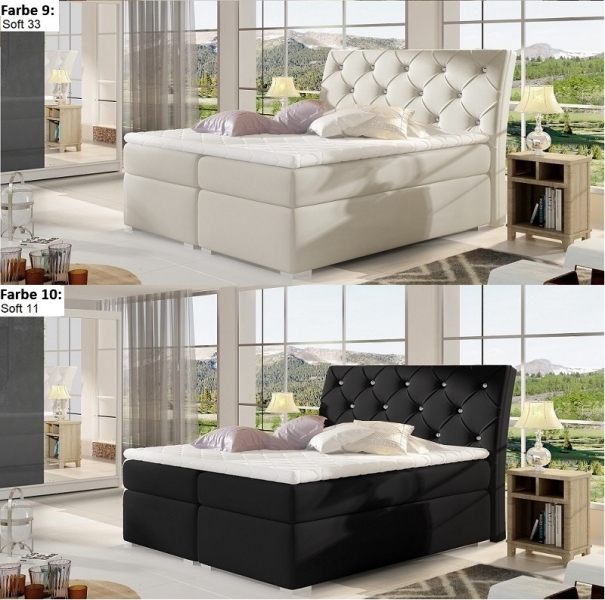 Boxspringbett Beverly mit 2 Bettkasten