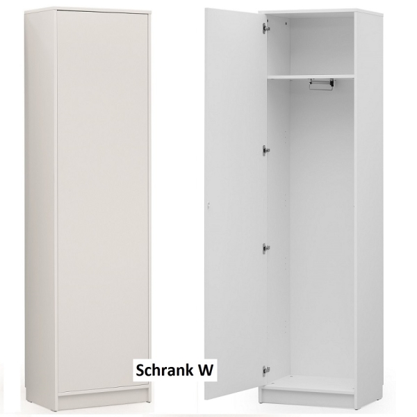Schrank 1-türig W/P/S/R zum Schrankbett VB/HB