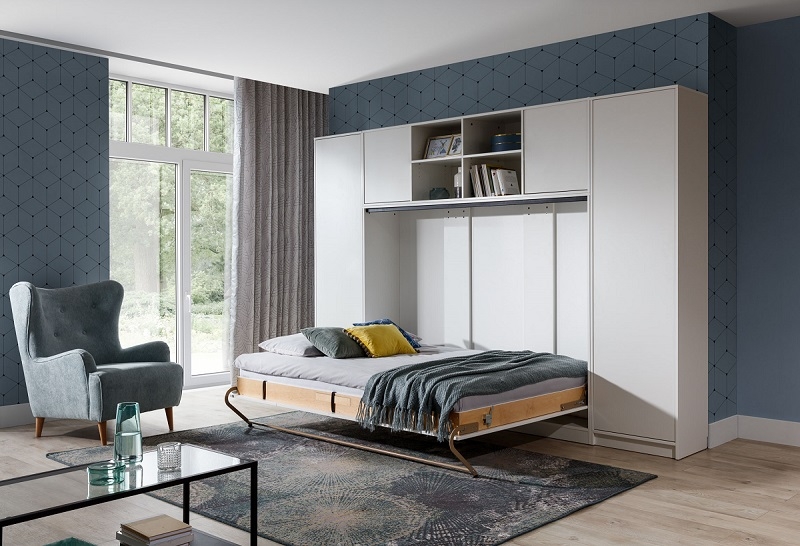 Schrank 1-türig W/P/S/R zum Schrankbett VB/HB