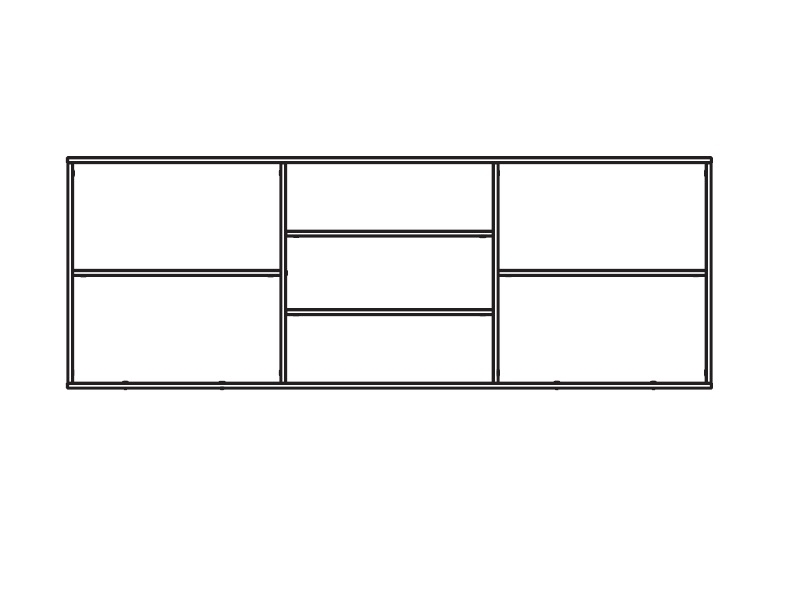 Aufsatz zum Schrankbett 200x90 Horizontal Neo