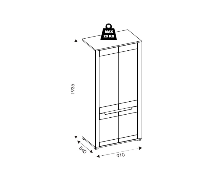 Schrank 2T Jorck