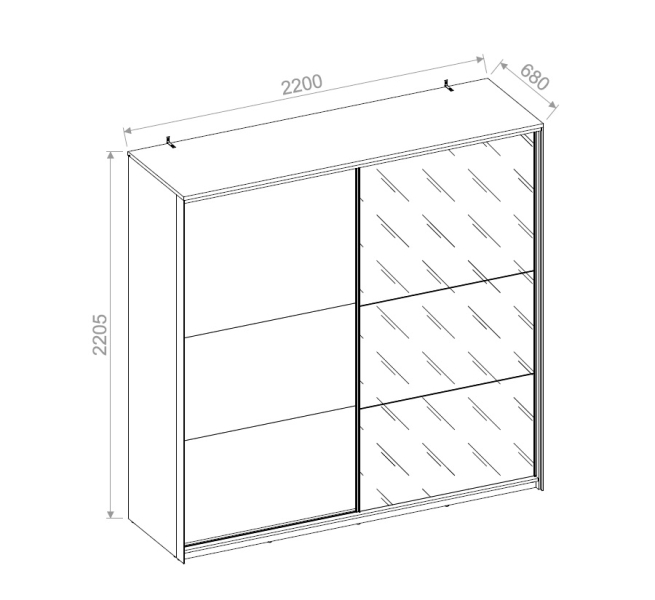 Schiebetürenschrank 2T Quinn