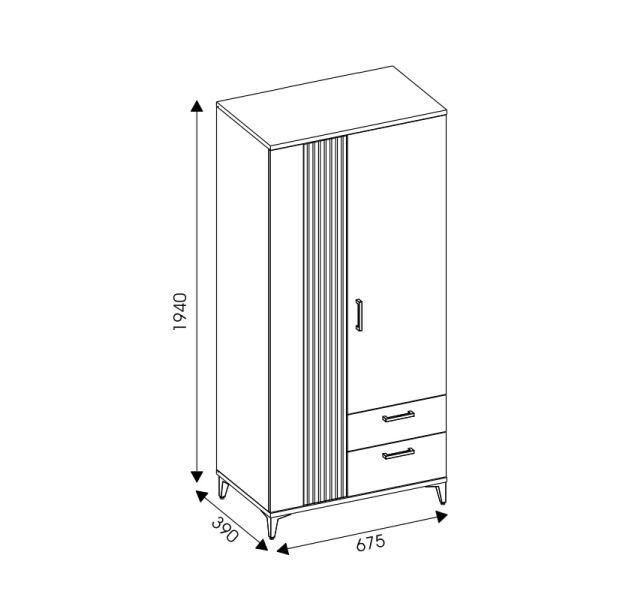 Schrank 2T Aria