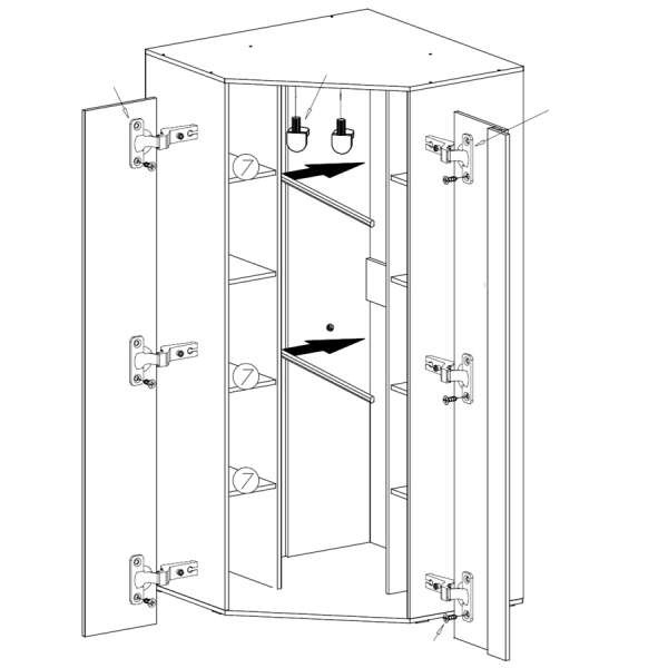 Eckschrank Laris