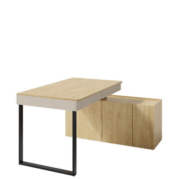 Schreibtisch L mit Kommode Laris
