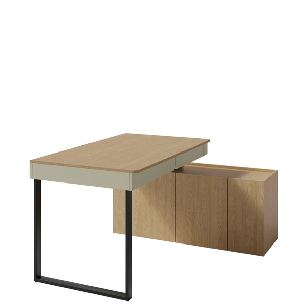 Schreibtisch L mit Kommode Laris