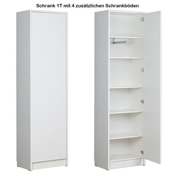 Schrank 1T zum Schrankbett SBV