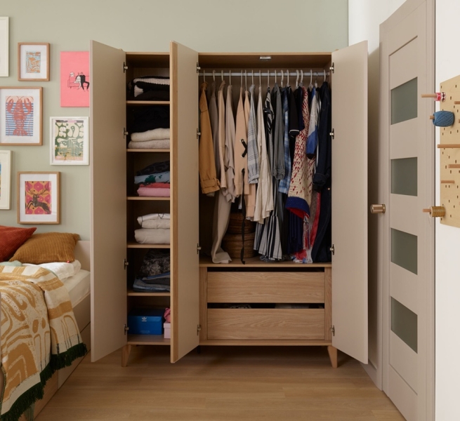 Schrank 3-türig Milan