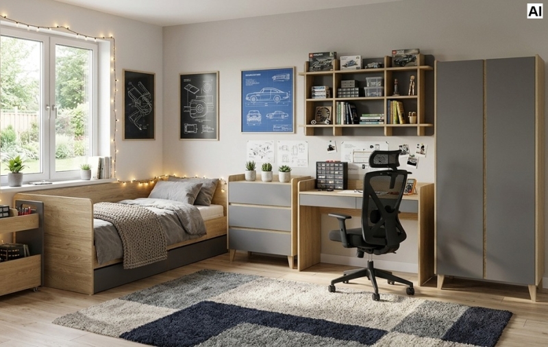 Jugendzimmer komplett Milan Set A