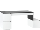 Schreibtisch L 140 Black&White ohne Container