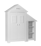 Beistellregal Saint-Tropez Weiß MDF