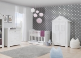 Babyzimmer Set B Saint-Tropez Weiß MDF