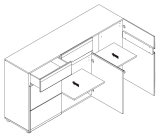 Schlafzimmer komplett Linn 5-tlg Set B