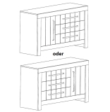 Breite Kommode Cannes