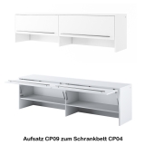 Schrankbett Wandbett CP04 horizontal 140x200 Lenart