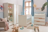 Babyzimmer komplett Spring weiß Set B