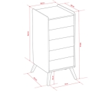 Hohe Kommode 5S Vienna