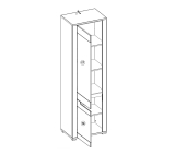 Geschlossenes Regal Jorck