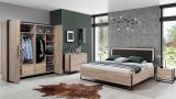 Schlafzimmer Komplett Lotos hell Set B