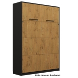 Schrankbett Wandbett vertikal GN 120/140x200 mit LED