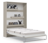 Schrankbett vertikal GN 120x200 mit/ohne Schreibtisch, LED & 2 Schränken