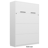 Schrankbett vertikal GN 120/140x200 mit LED & 2 Regalen