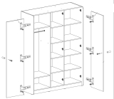 Schrank 3-türig Alister
