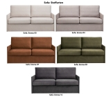 Schrankbett vertikal GN 140x200 mit LED und Sofa