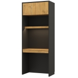 Regal 90 mit Schreibtisch und LED zum Schrankbett GN