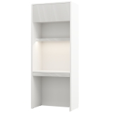 Regal 90 mit Schreibtisch und LED zum Schrankbett GN