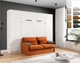 Schrankbett vertikal GN 140x200 mit Sofa & 2 Schränken