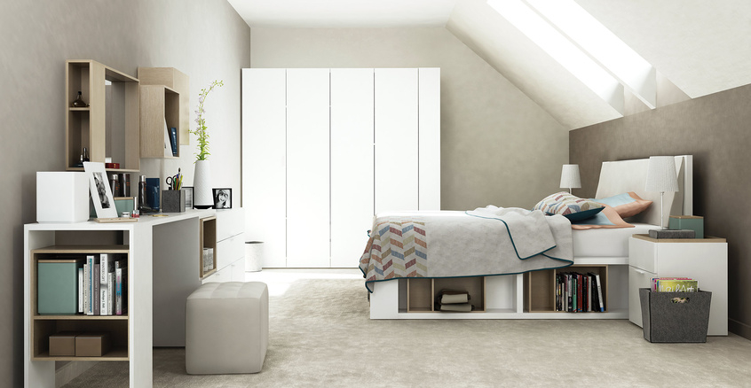 Bett 200x160 Calgary Mit Aufklappbarem Lattenrost QMM TraumMoebel