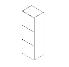 Schrank 1-trig Black&White ohne Podestelement