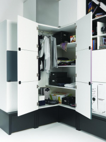 Eckschrank Black&White ohne Podestelement