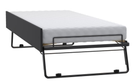 Gästeliege für Bett/Couch 200x90 Black&White schwarz