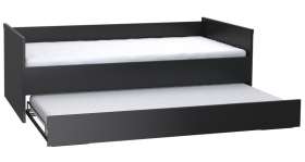 Gästeliege für Bett/Couch 200x90 Black&White schwarz