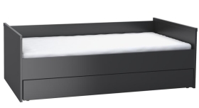 Gästeliege für Bett/Couch 200x90 Black&White schwarz