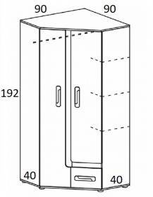 Eckschrank Alex